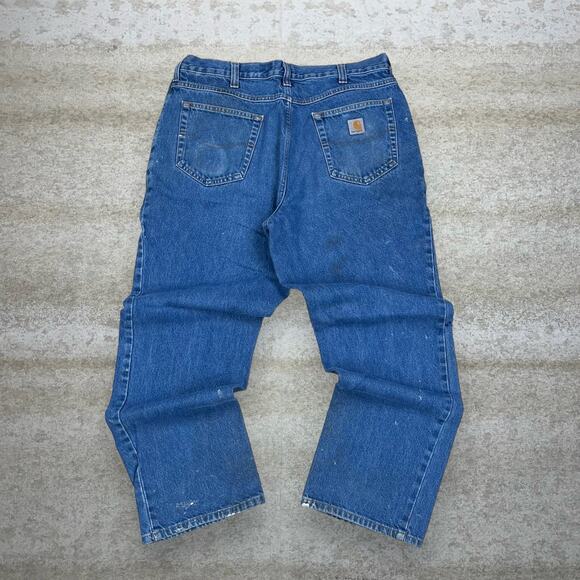 Carhartt Other - Vintage 90s Carhartt Jeans 36x30 Relaxed Fit Medium Wash Work Wear Denim White